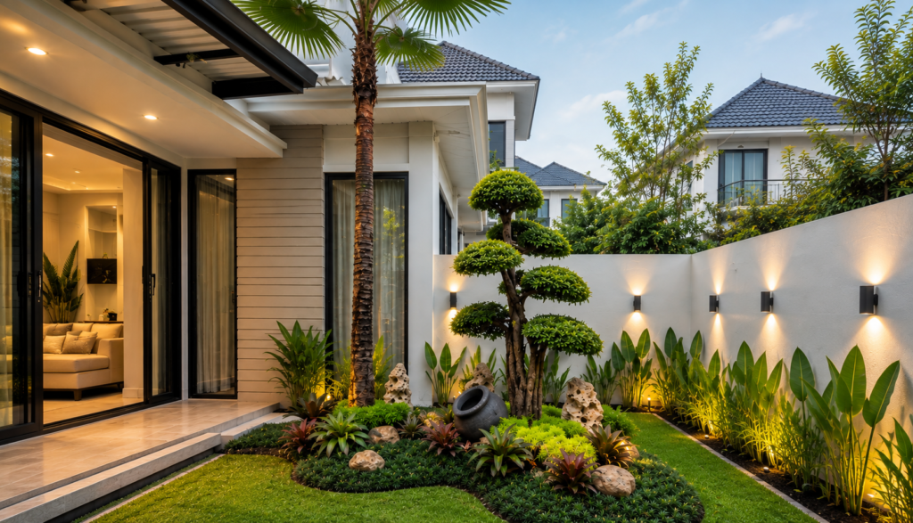 taman minimalis kelapa gading
